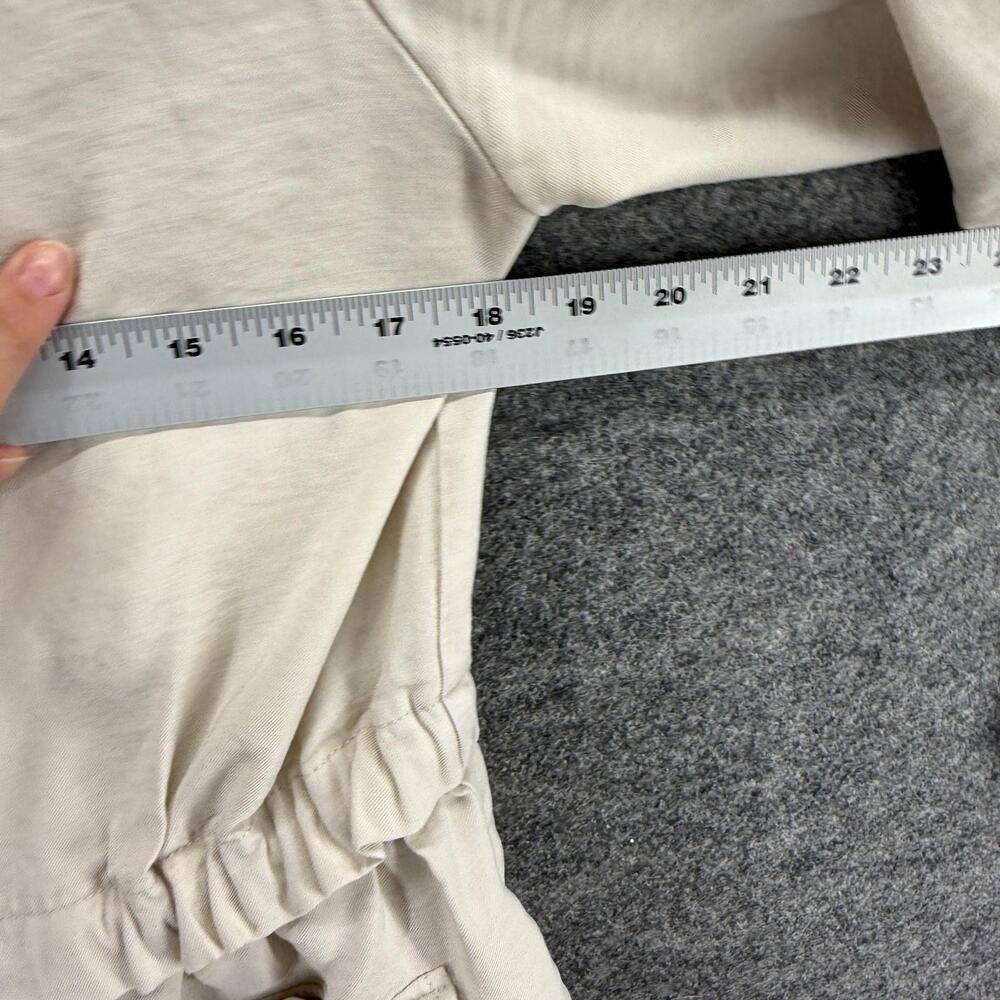 A New Day Jacket Women M Medium Beige Full Zip Long Sleeve Pockets Rayon Casual - Picture 5 of 7